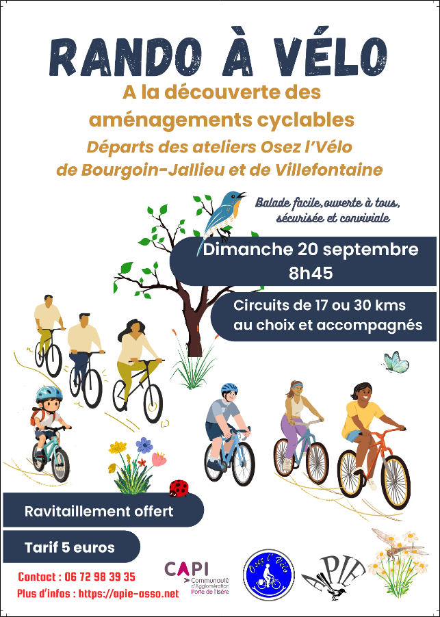 affiche de la rando à vélo